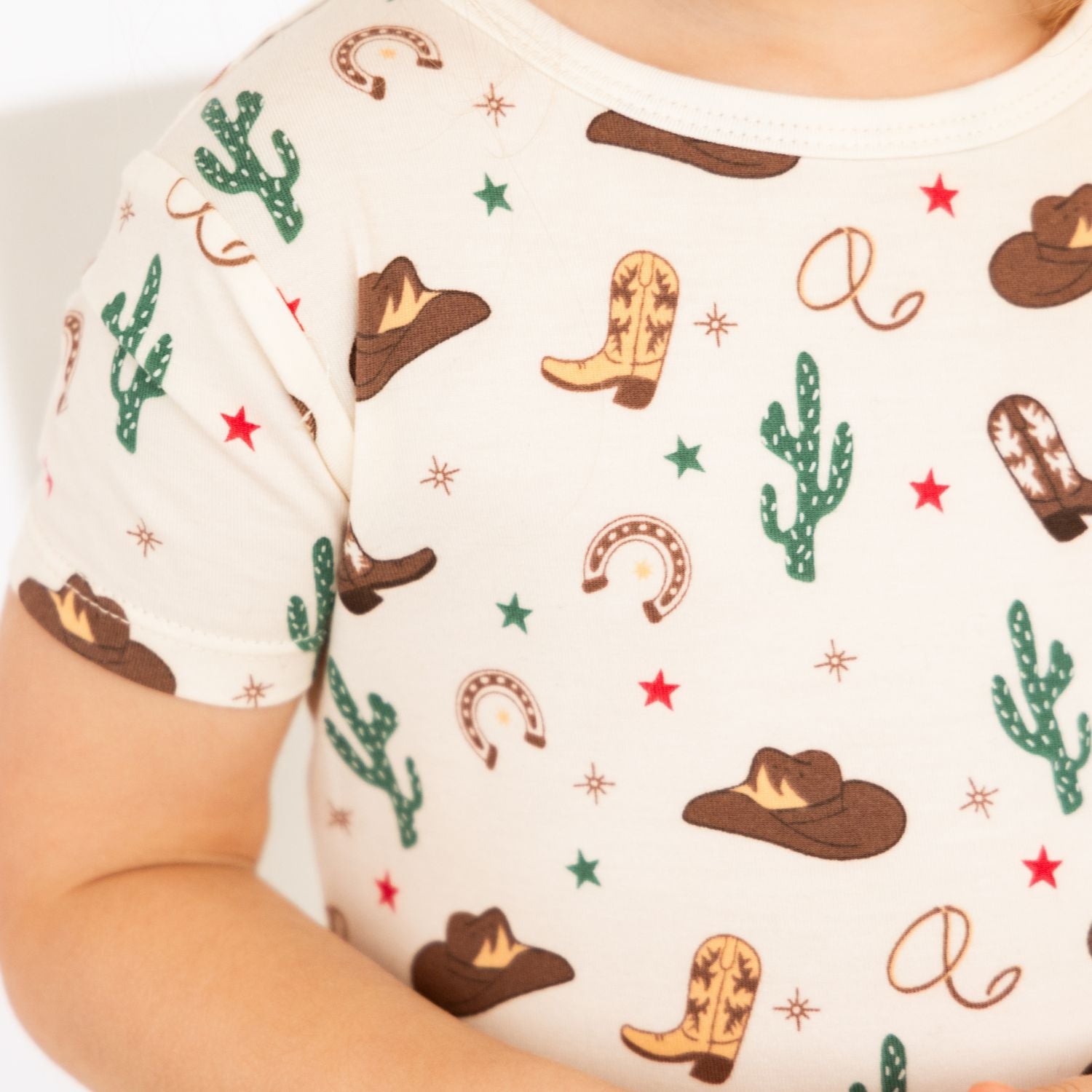 Not My First Rodeo Modal Magnetic Toddler Short Sleeve Pajama Set