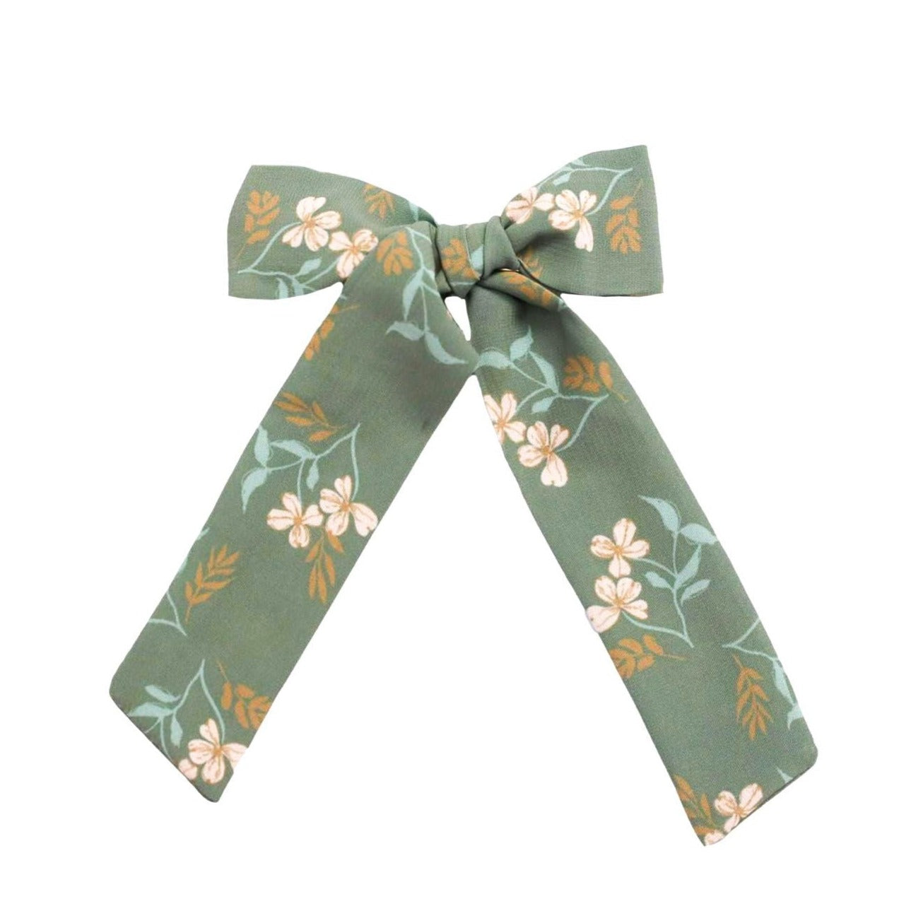 Pick of the Patch Long Tail Bow | Sage Floral