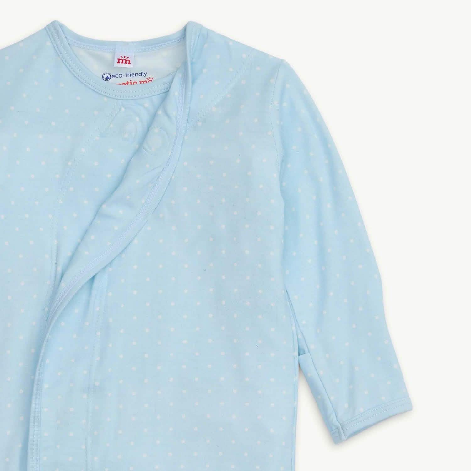 Pin Dot Blue Modal Magnetic Gown + Hat Set