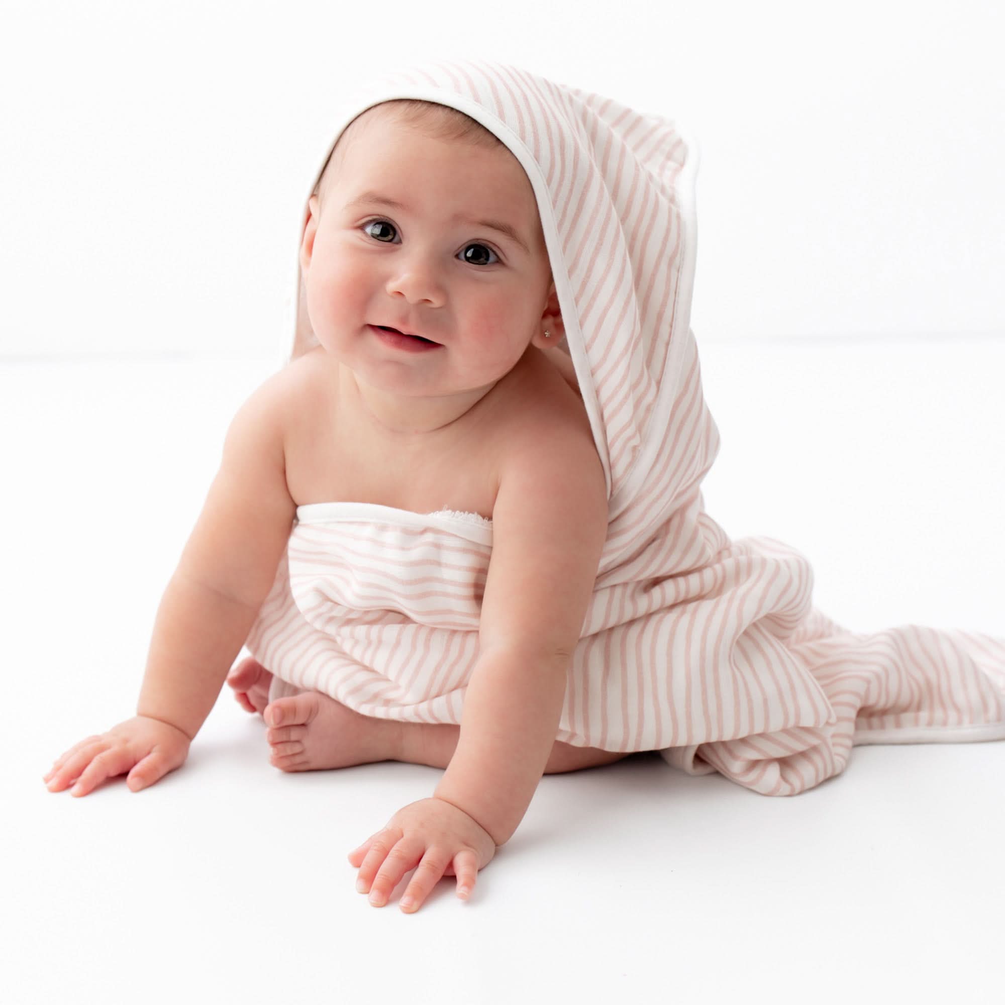 Hooded Towel Set | Pink Wave