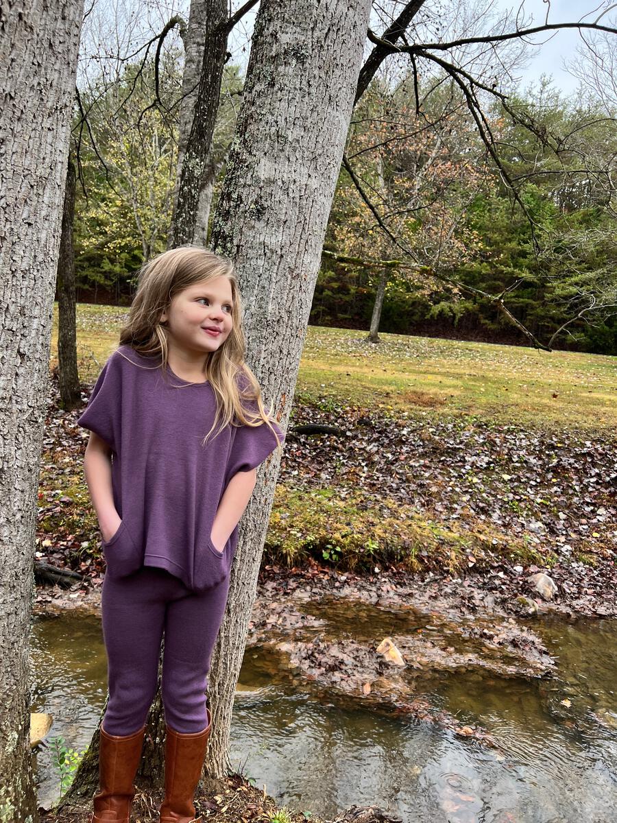 Polly Sweater Pant | Purple