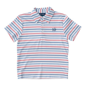 Pro Performance Polo Shirt | USA Stripe