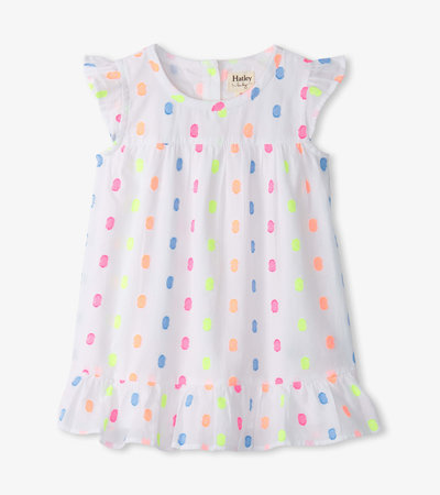 Summer Dots Flounce Dress
