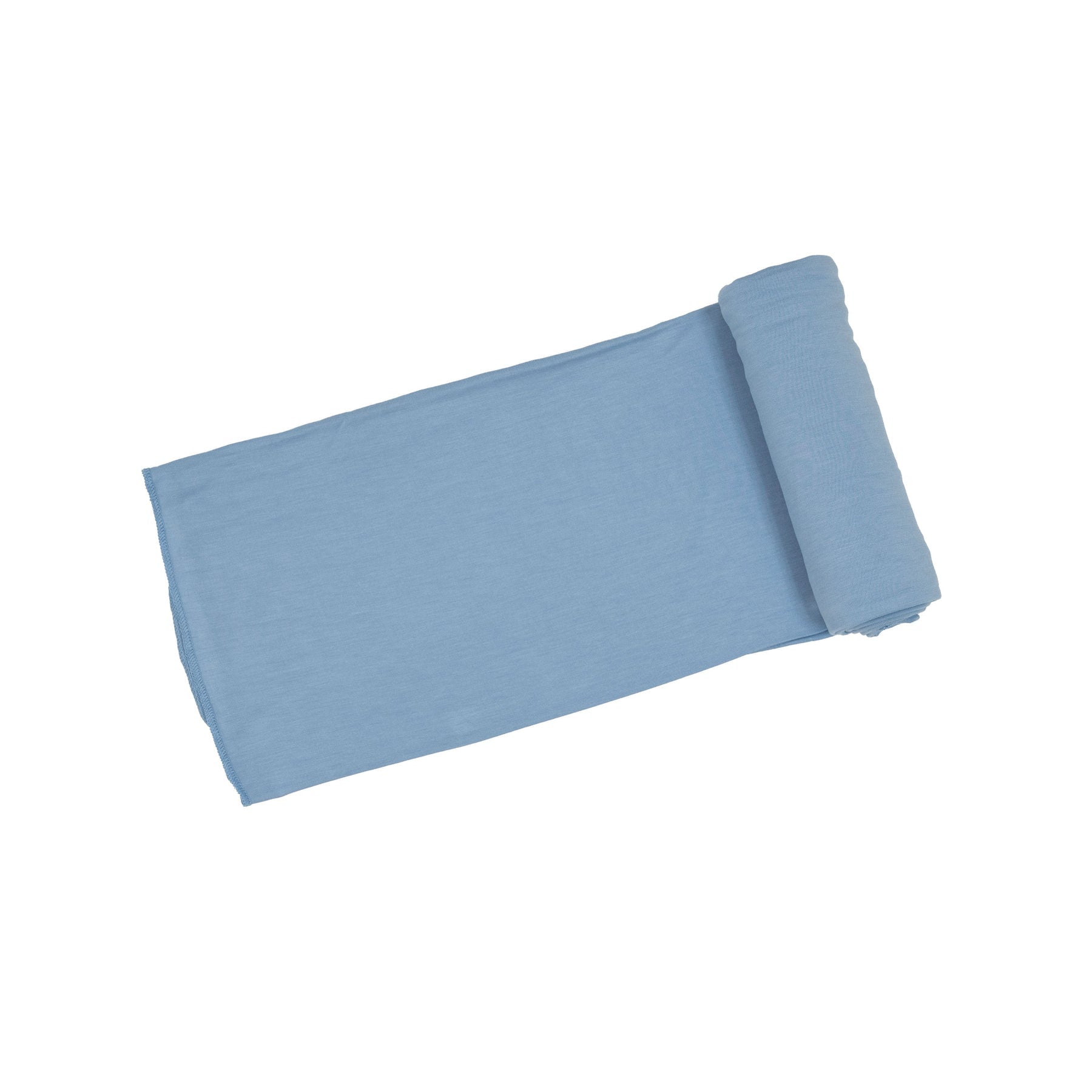 Solid Cerulean Blue Bamboo Swaddle Blanket