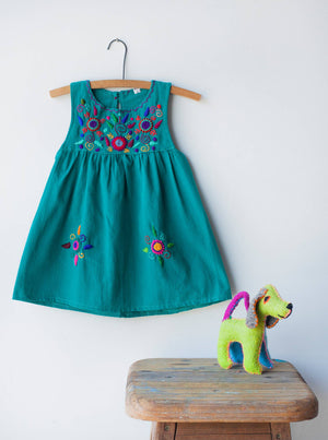 Floreciendo Hand Embroidered Sleeveless Dresses | Fair Trade