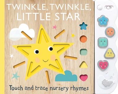 'Touch and Trace Nursery Rhymes: Twinkle Twinkle Little Star' with 5-Buttton Light and Sound Board Book