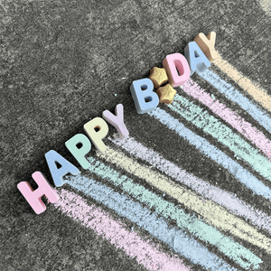 Happy Birthday Handmade Sidewalk Chalk