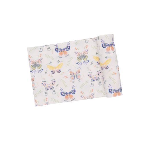 Botany Butterflies Bamboo Swaddle Blanket