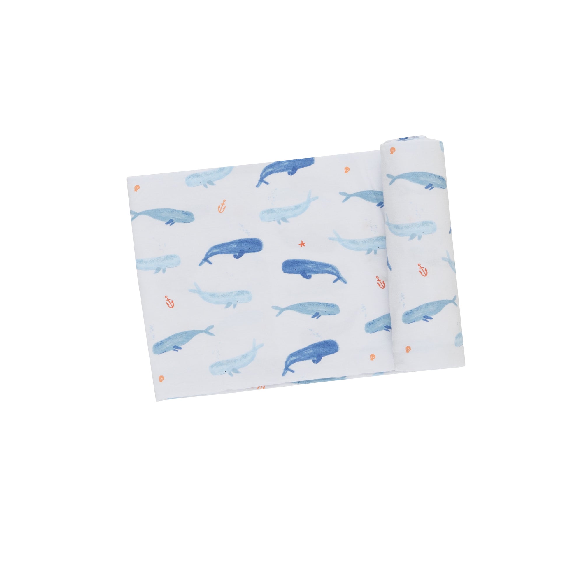 Whale Hello There Bamboo Swaddle Blanket
