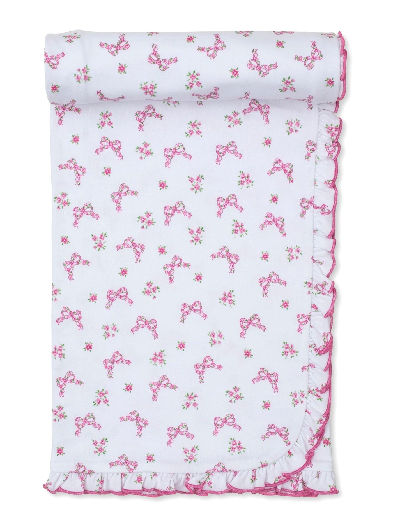 Blooming Bows Baby Blanket | Pink