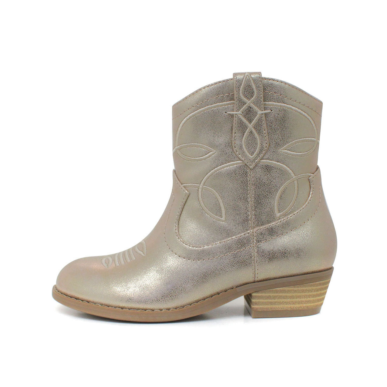 Little Kita Metallic Western Boot | Gold