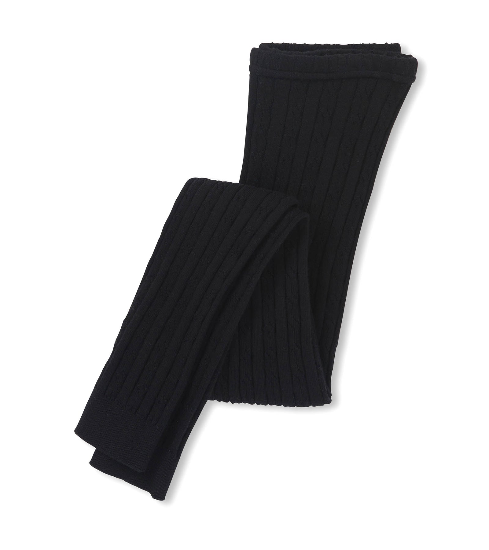 Cable Knit Leggings | Black