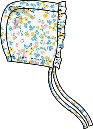 Caroline's Calico Bamboo Ruffle Bonnet