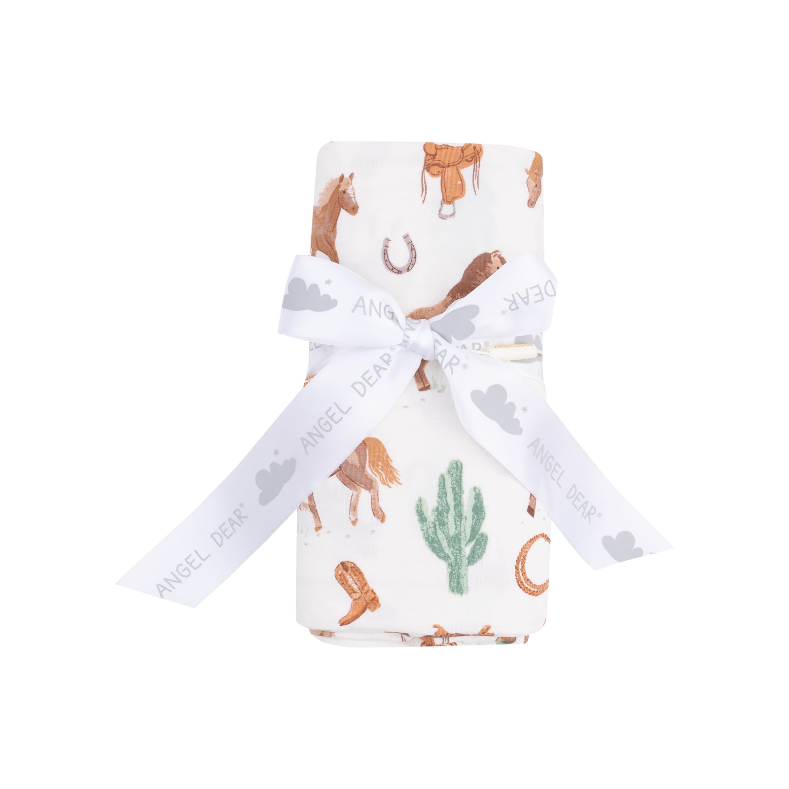 Western Horses Bamboo Swaddle Blanket