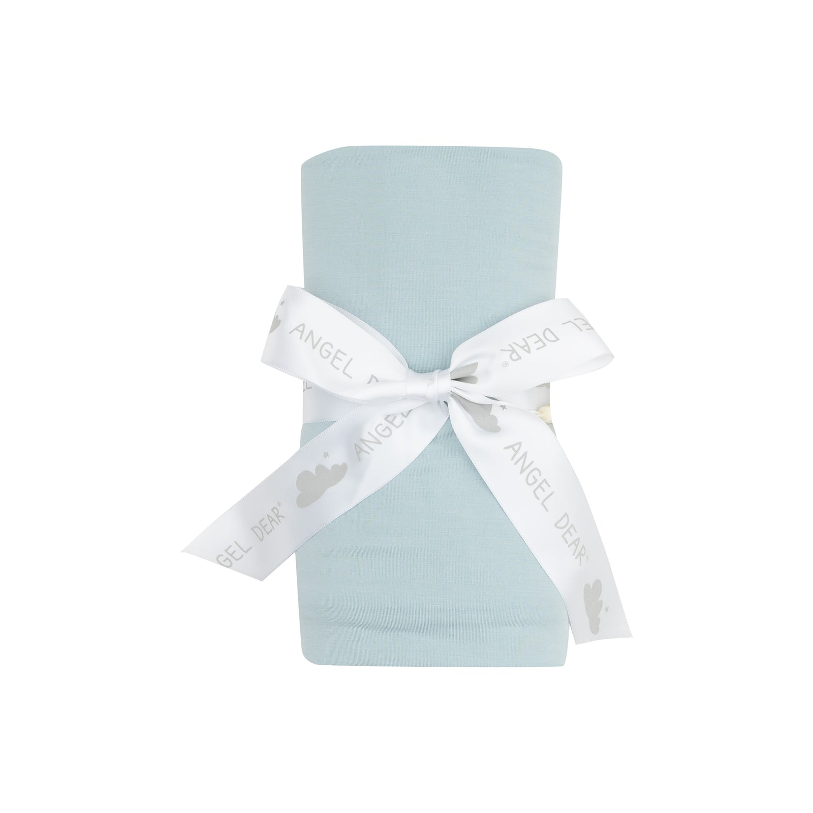 Solid Cloud Blue Bamboo Swaddle Blanket