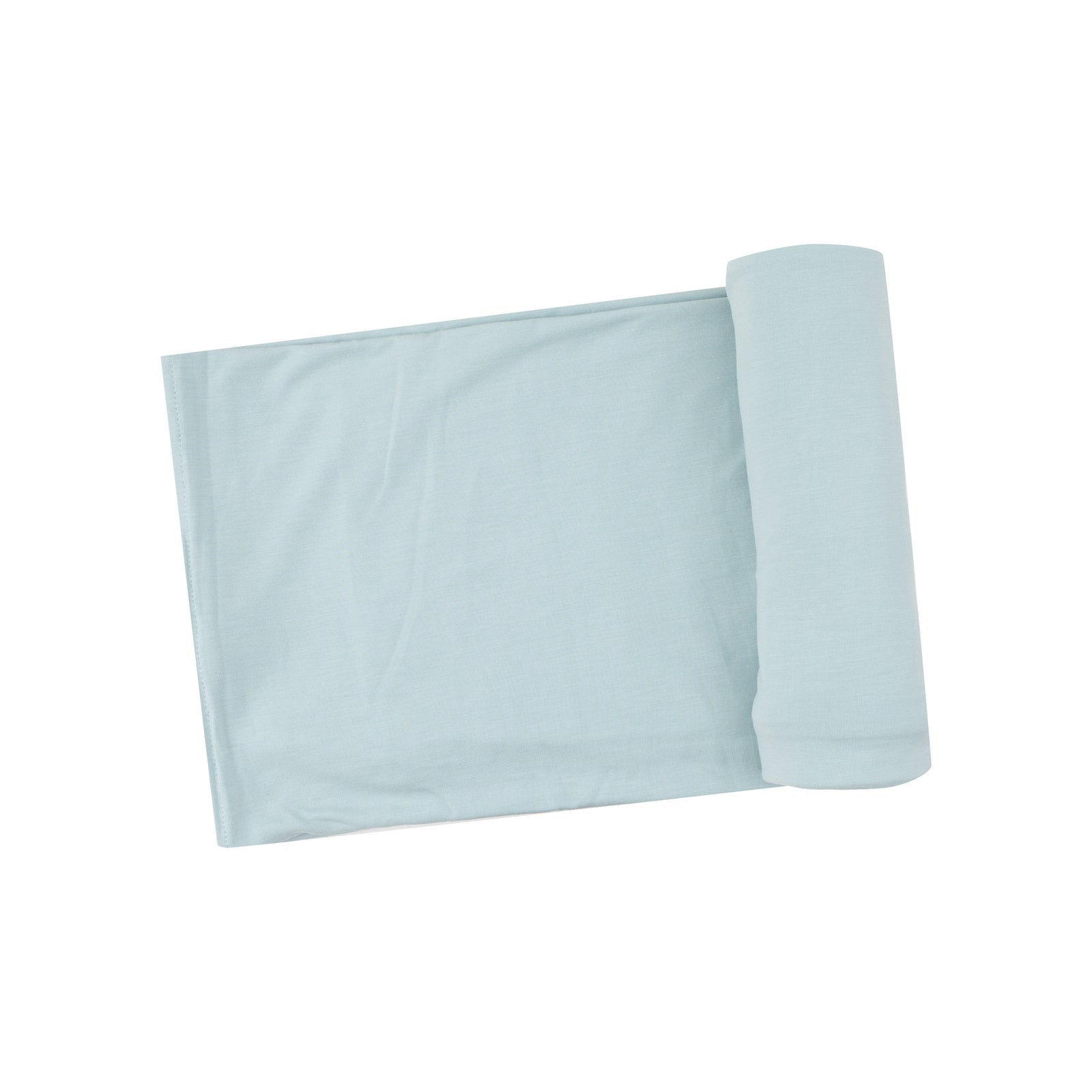 Solid Cloud Blue Bamboo Swaddle Blanket