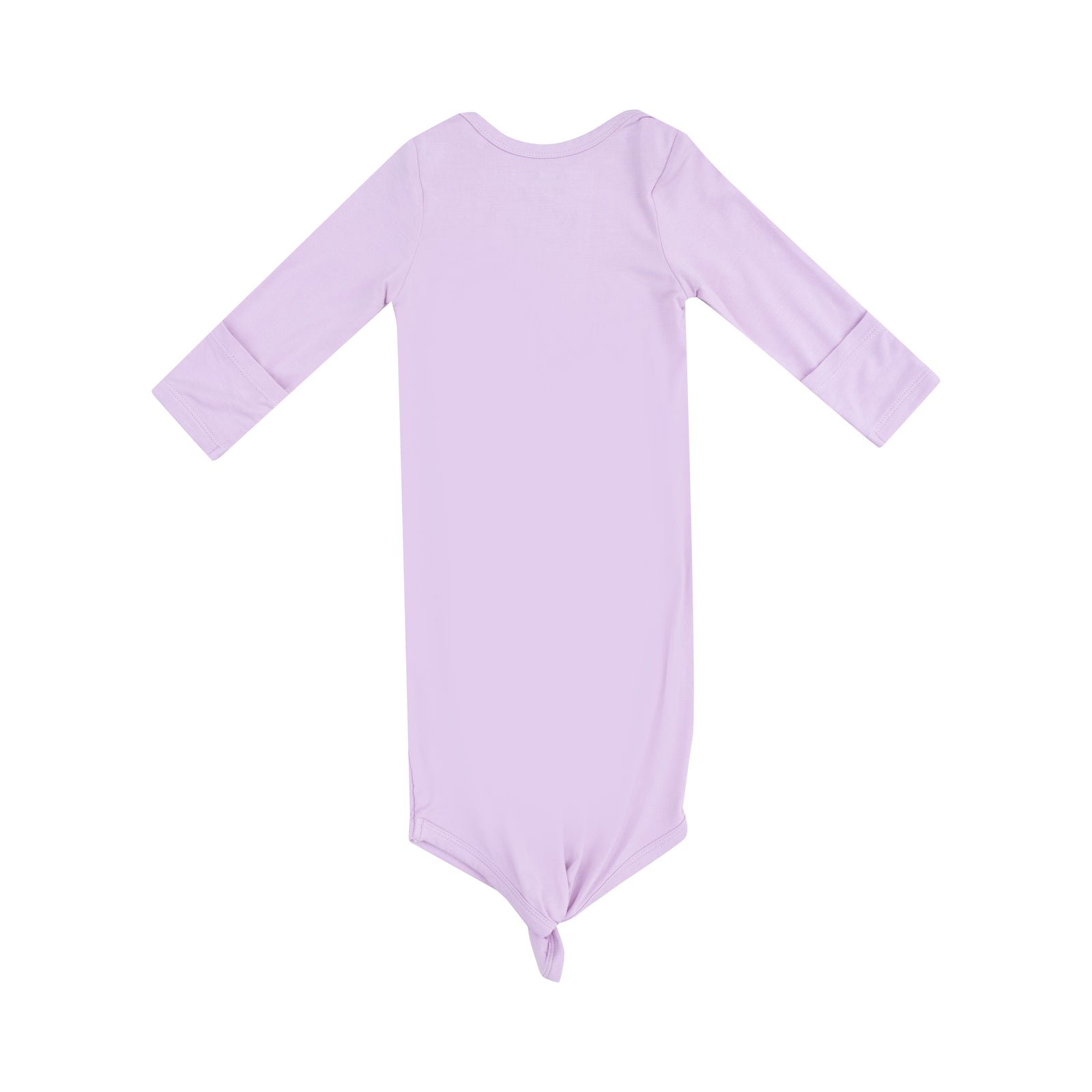 Solid Winsome Orchid Knotted Gown