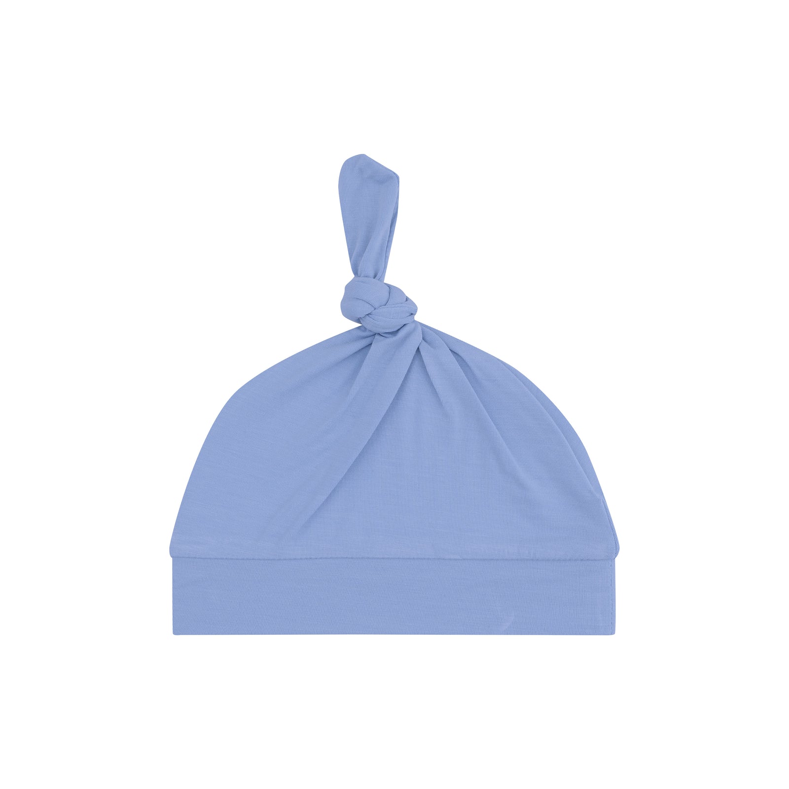 Solid Country Blue Bamboo Knotted Hat