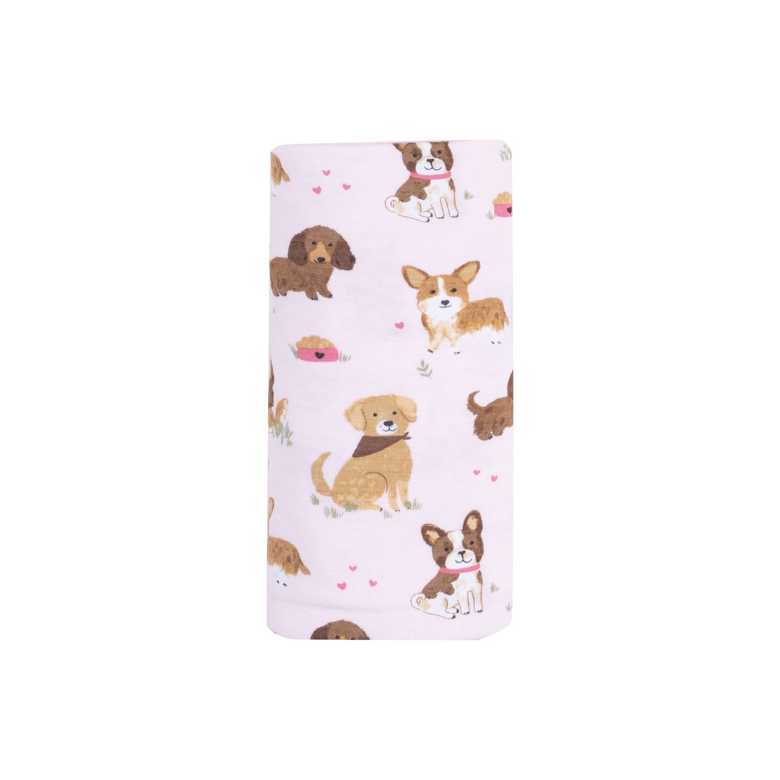 Pink Best Friends Bamboo Swaddle Blanket