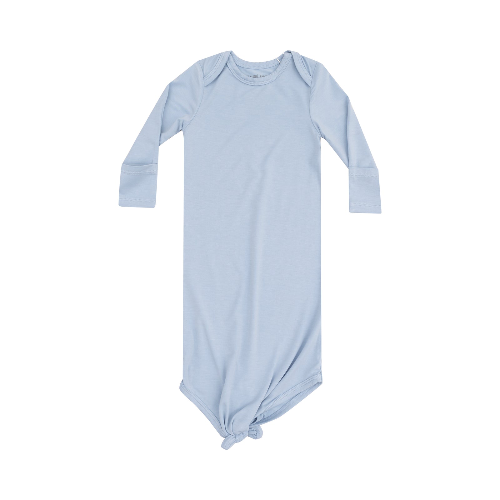 Solid Blue Fog Knotted Gown