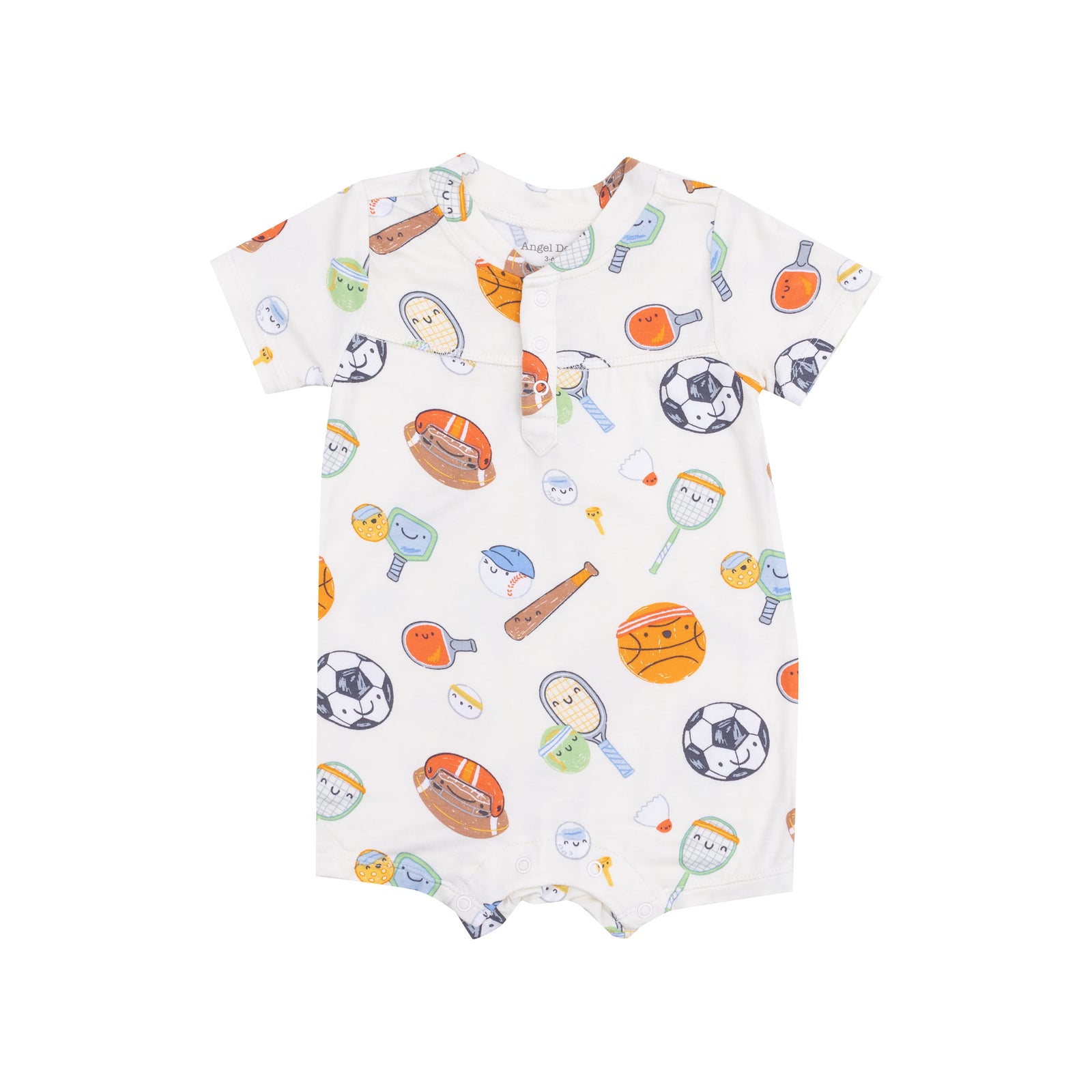 Sports Ball Friends Bamboo Henley Shortall