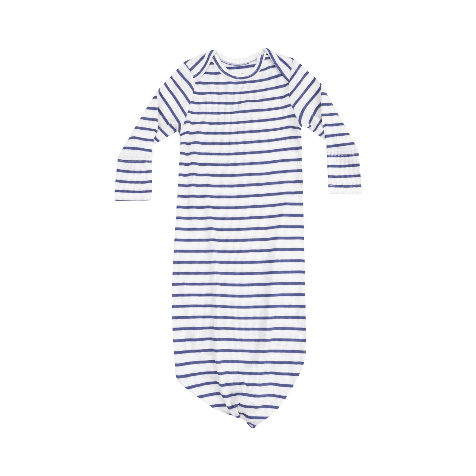 Vintage Navy Stripe Rib Knotted Gown