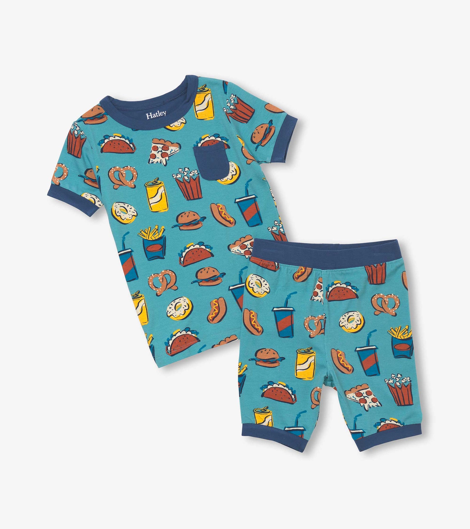Carnival Eats Bamboo Short Pajama Set