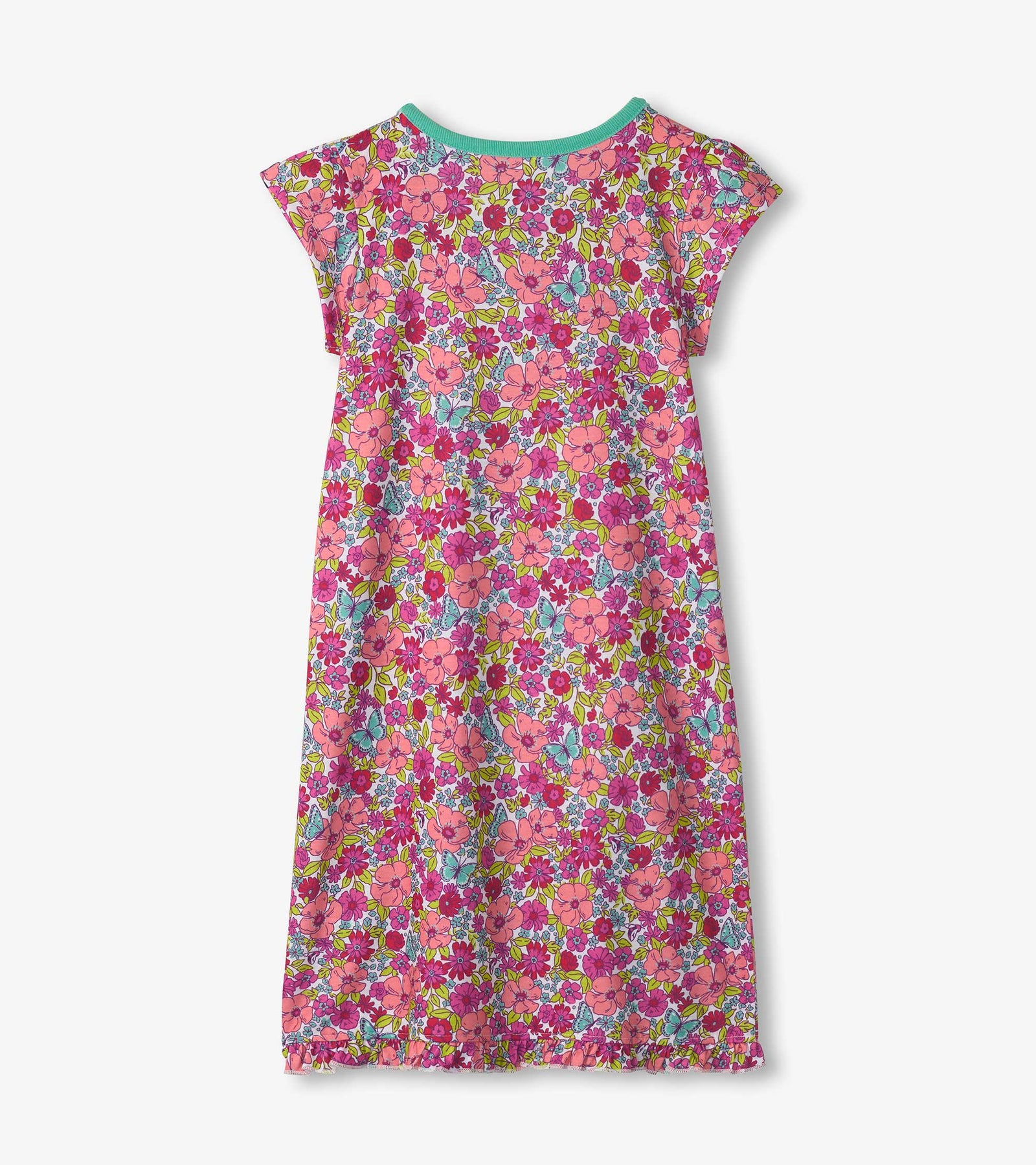 Groovy Flowers Ruffle Hem Nightgown
