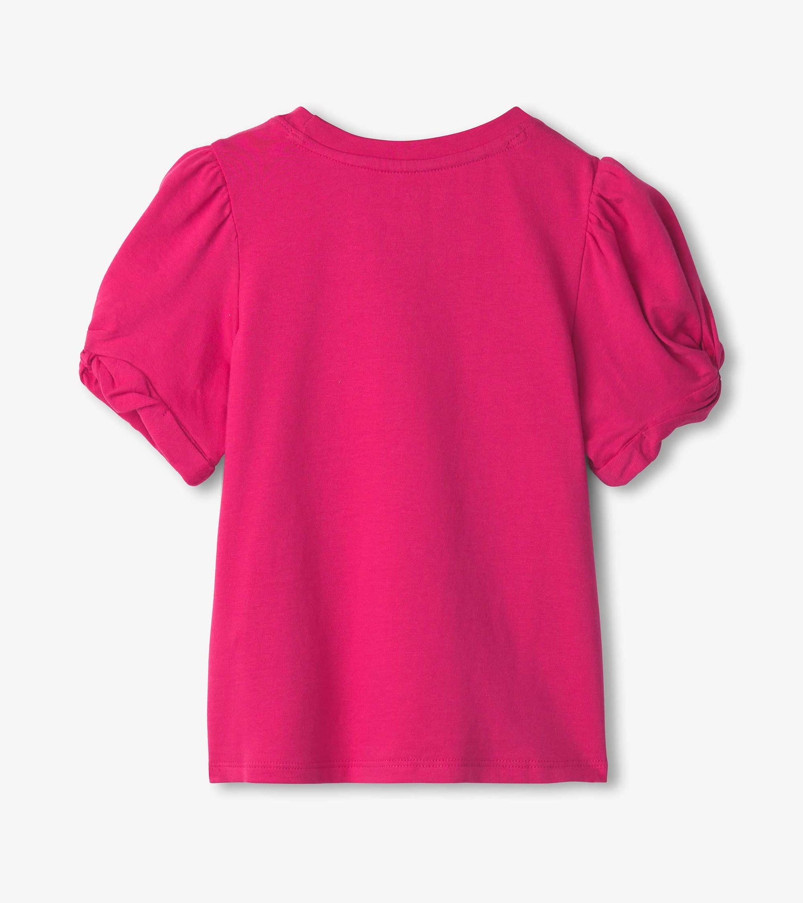 Fuchsia Twisted Sleeve Tee