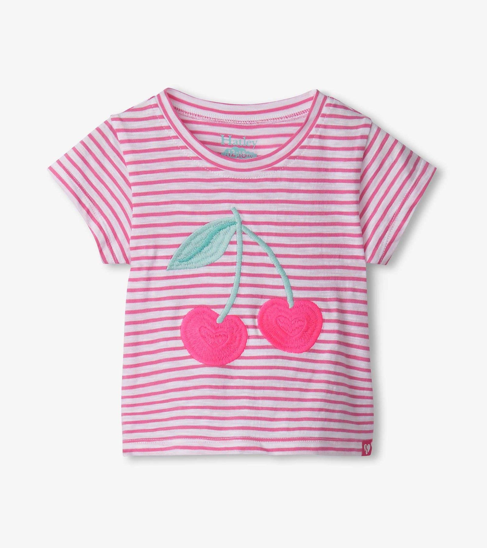 Cherry Stripes Graphic Tee