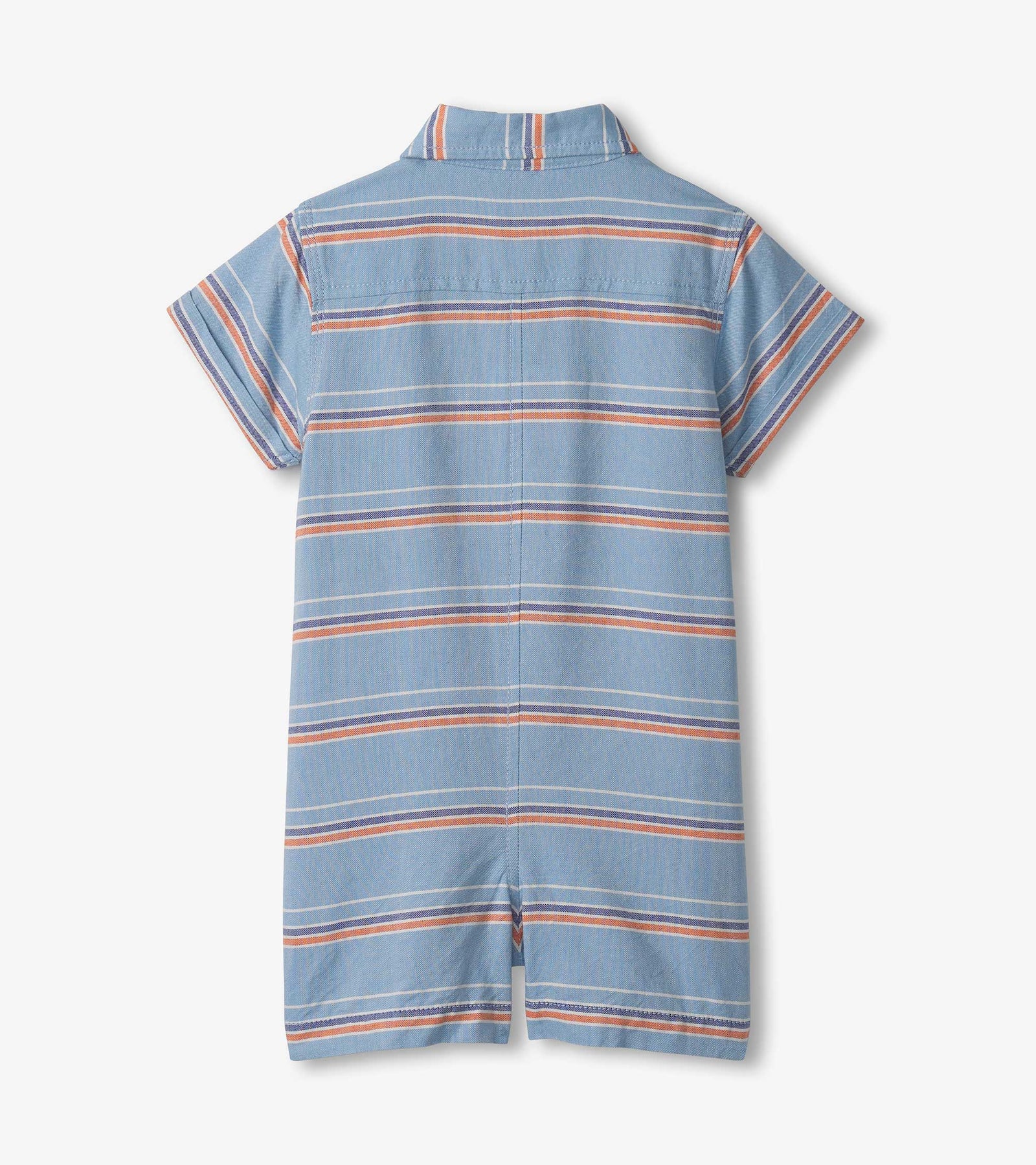 Blue Stripe Summer Woven Romper