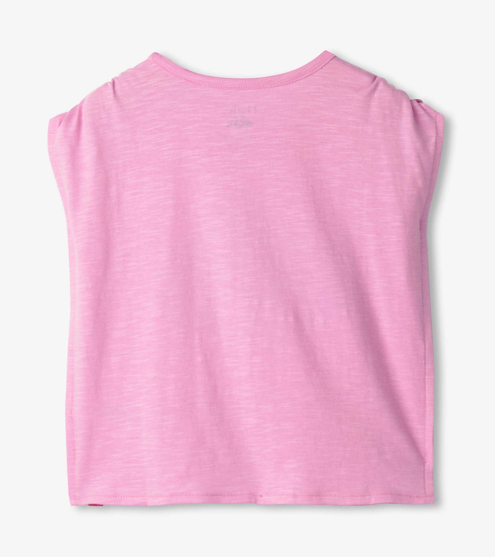 Lilac Shell Cinched Shoulder Top