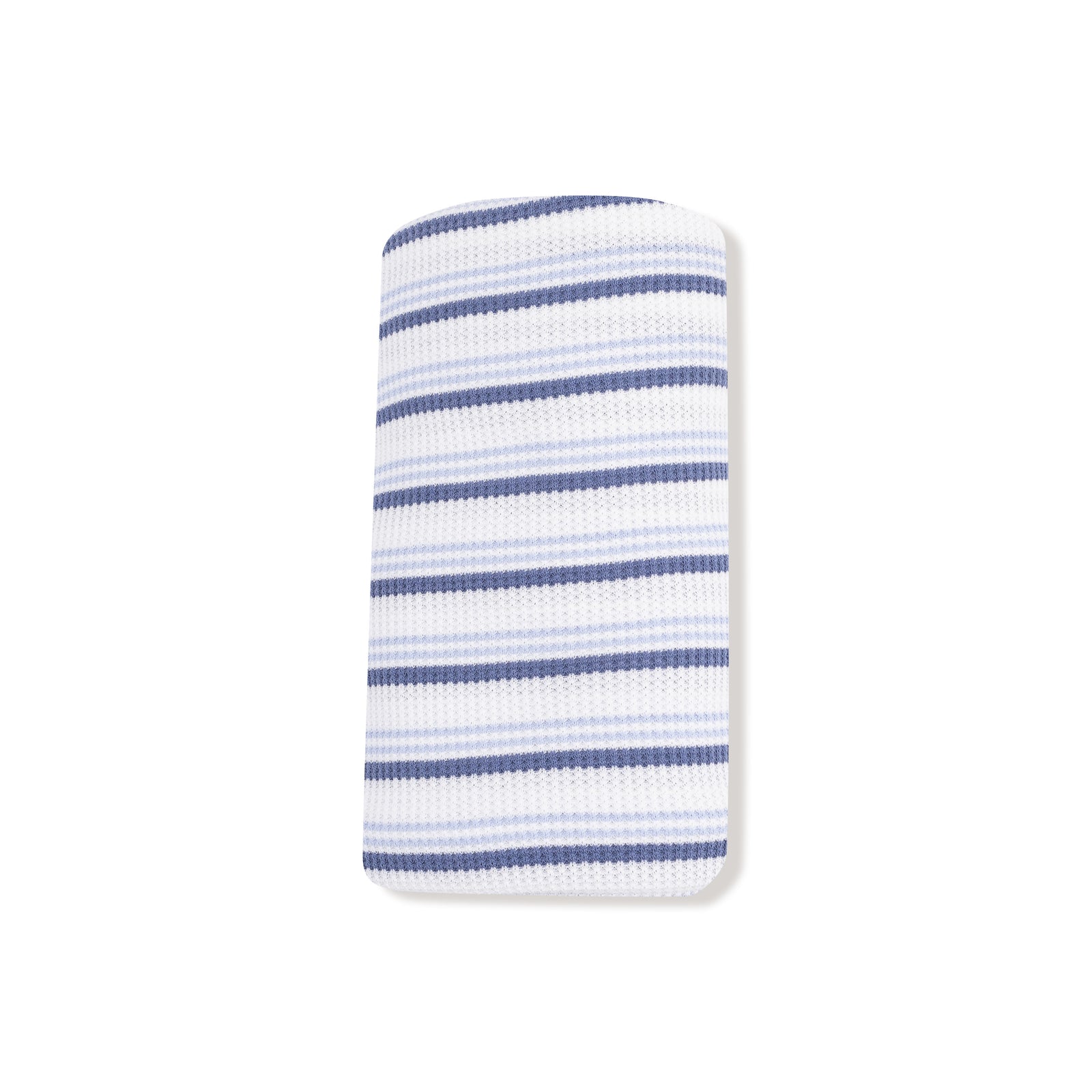 Vintage Blue Stripe Waffle Knit Swaddle Blanket