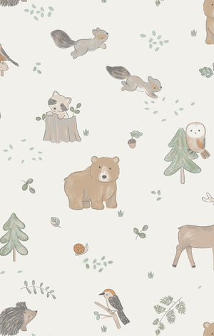 Woodland Babies Bamboo 2 Way Zipper Footie