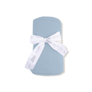 Niagara Blue Ribbed Modal Swaddle Blanket