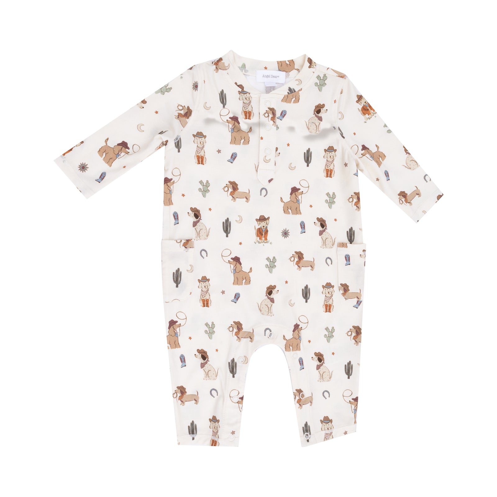 Cowboy Dogs Bamboo Uni Romper