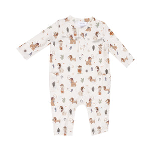 Cowboy Dogs Bamboo Uni Romper
