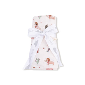 Cowgirl Dogs Bamboo Swaddle Blanket
