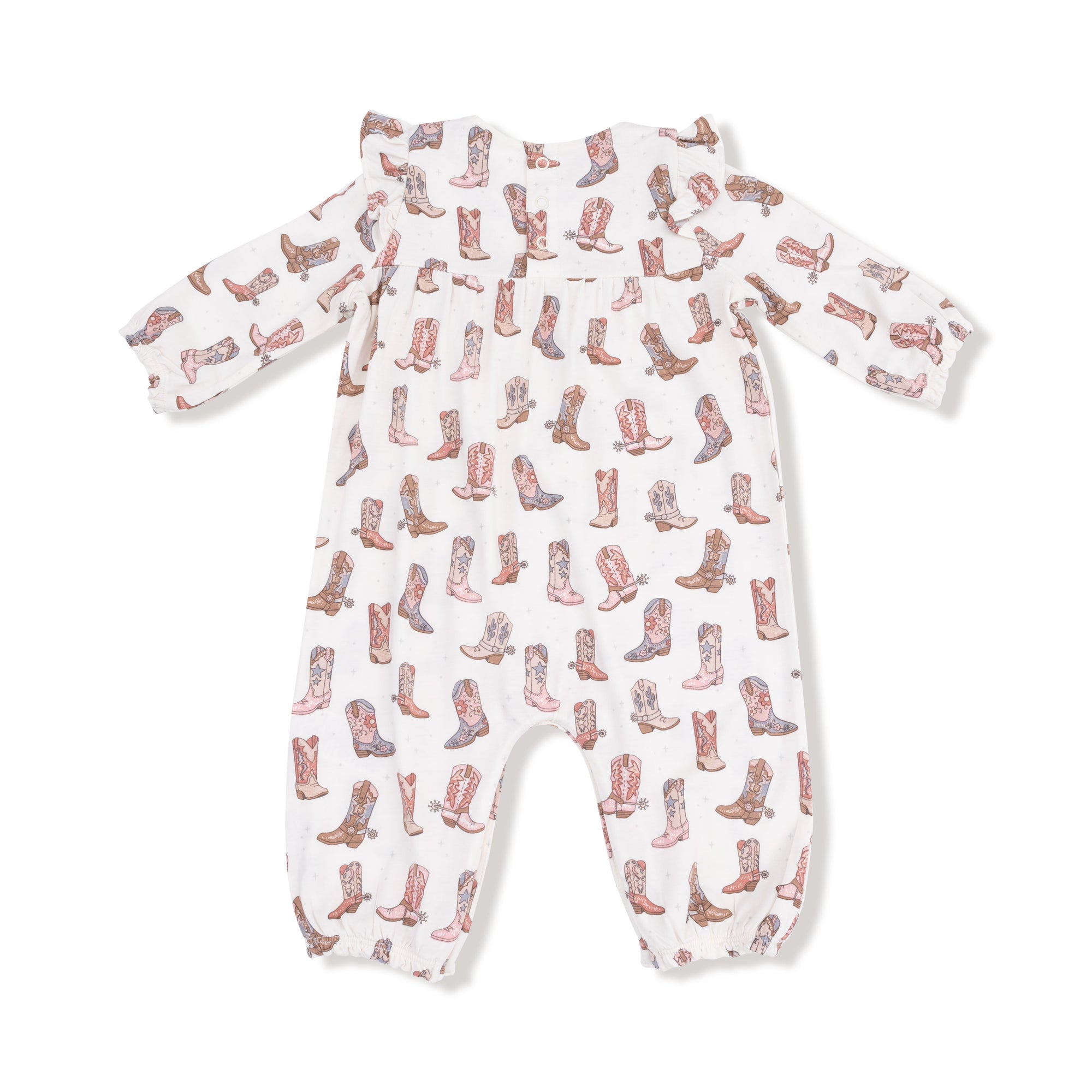 Future Cowgirl Bamboo Ruffle Sleeve Romper