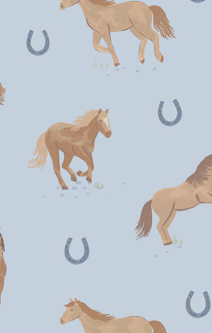 Blue Horses Bamboo Cowboy Button Down and Pant Set