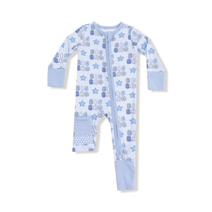 Big Bro Bamboo Long Sleeve Zipper Romper or Pajama Set