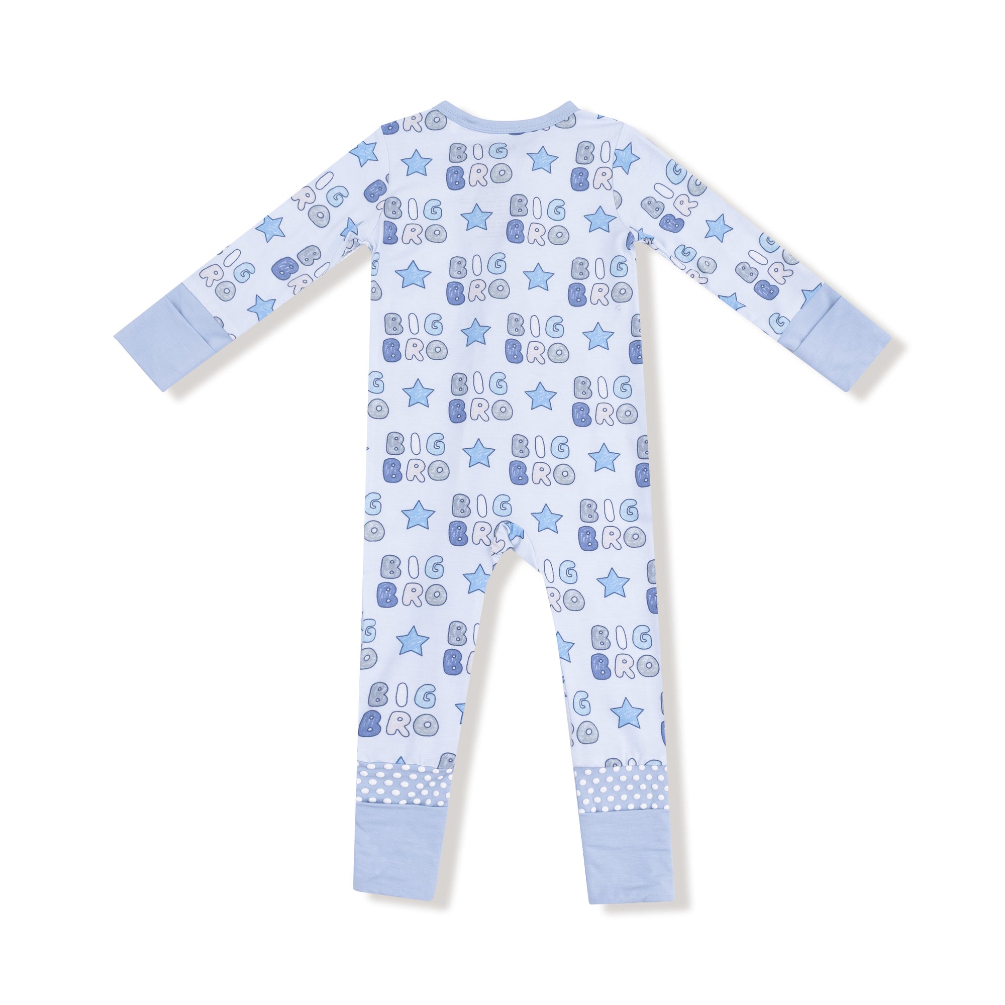 Big Bro Bamboo Long Sleeve Zipper Romper or Pajama Set