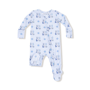 Lil Bro Bamboo 2 Way Zipper Footie