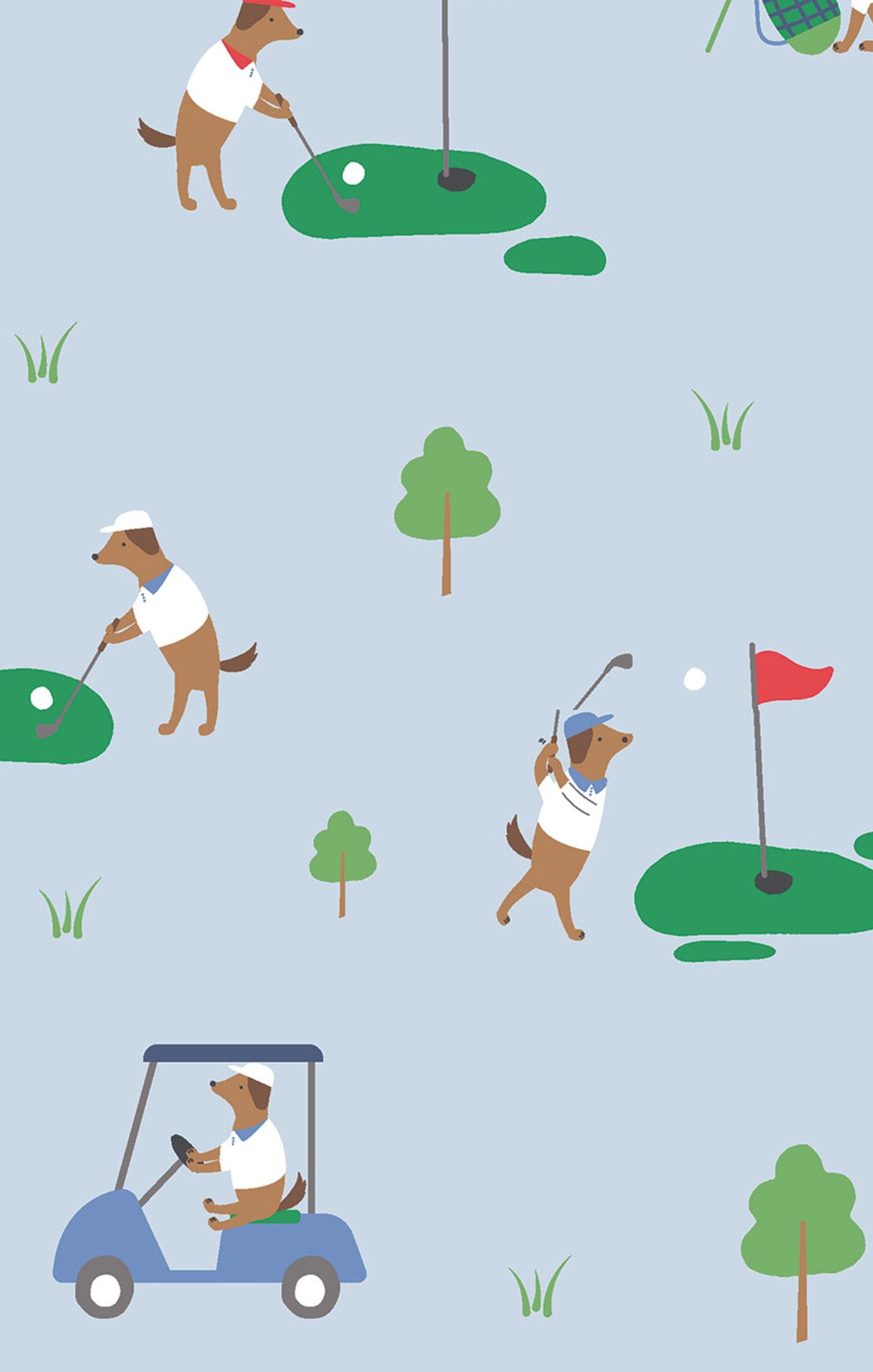 Dog Gone Golf Bamboo Short Sleeve Pajama Set