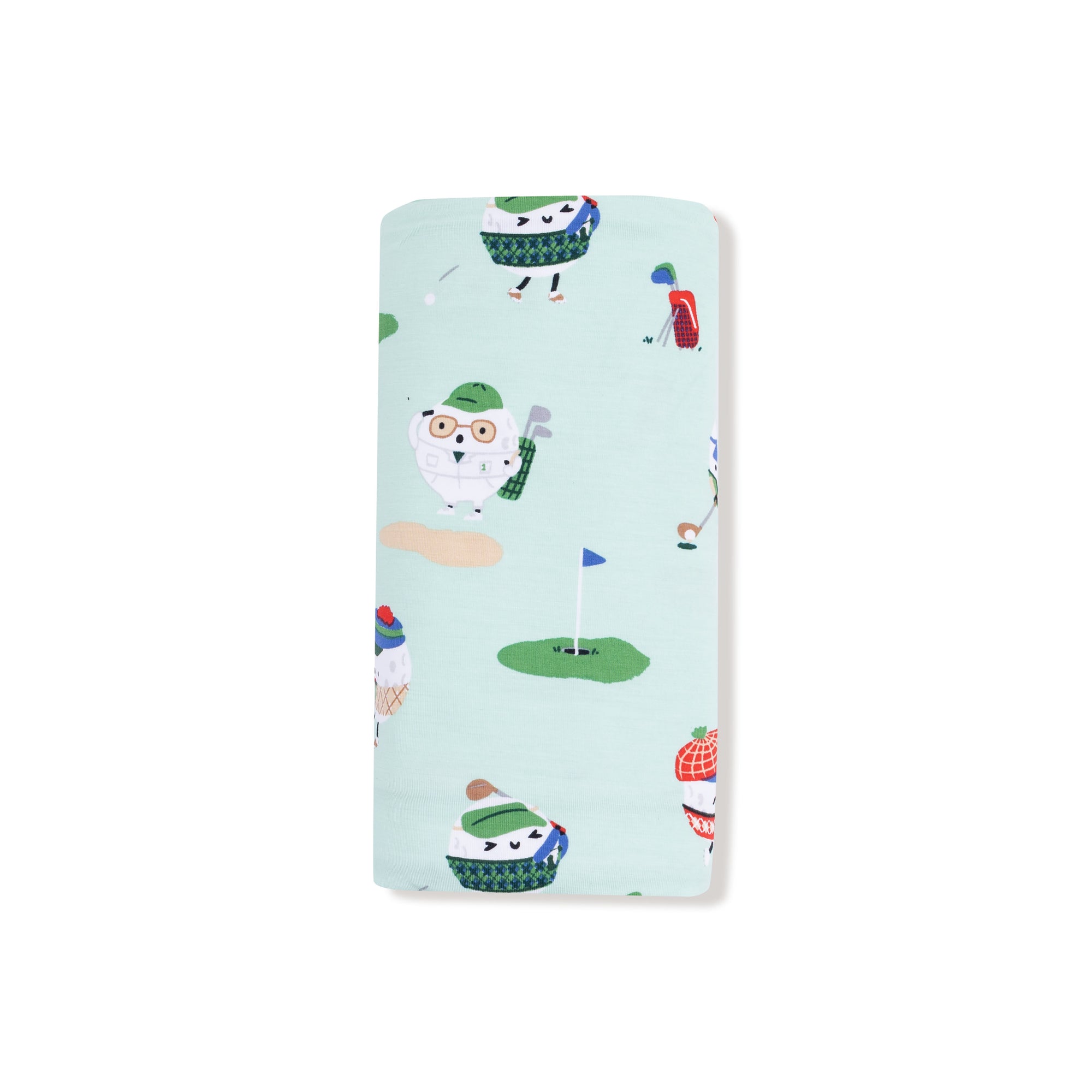 Green Golf Pros Bamboo Swaddle Blanket