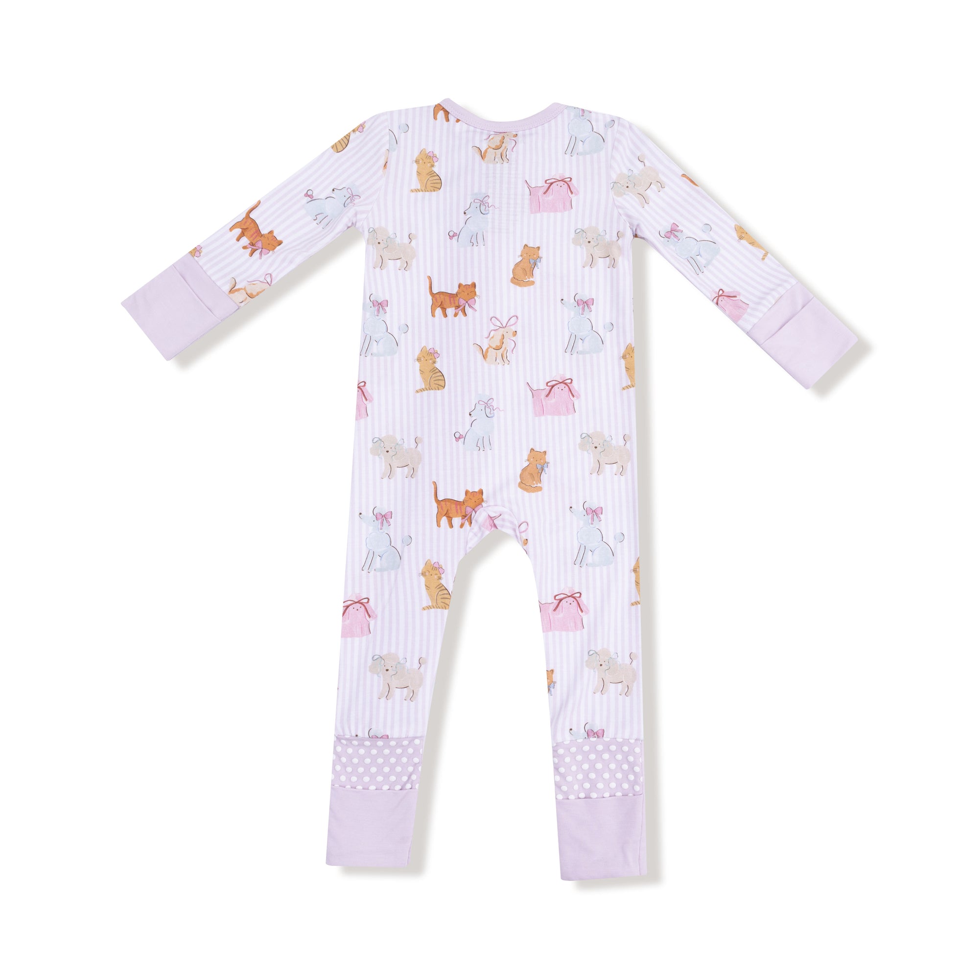 Fancy Pets Bamboo 2 Way Zipper Footie or Romper