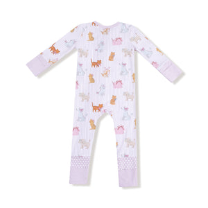 Fancy Pets Bamboo 2 Way Zipper Footie or Romper