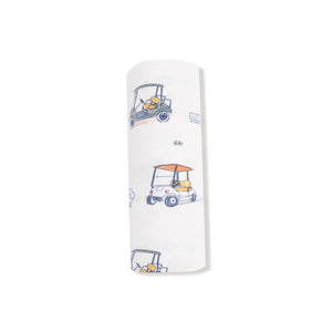 Zooming Golf Carts Bamboo Swaddle Blanket