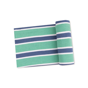 Rugby Stripe Bamboo Swaddle Blanket