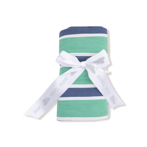 Rugby Stripe Bamboo Swaddle Blanket